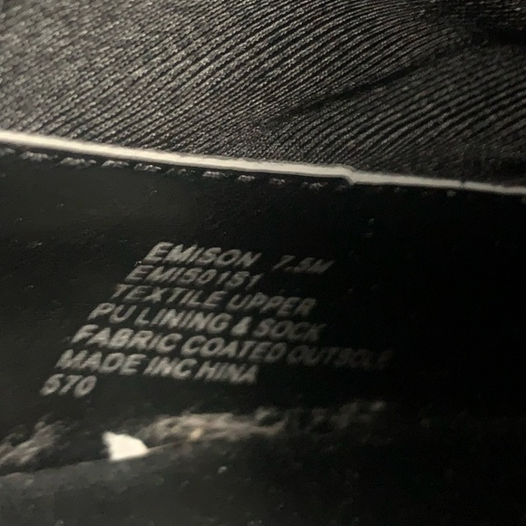 Steve Madden Black Emison Booties - Size 7.5 - Picture 6 of 8